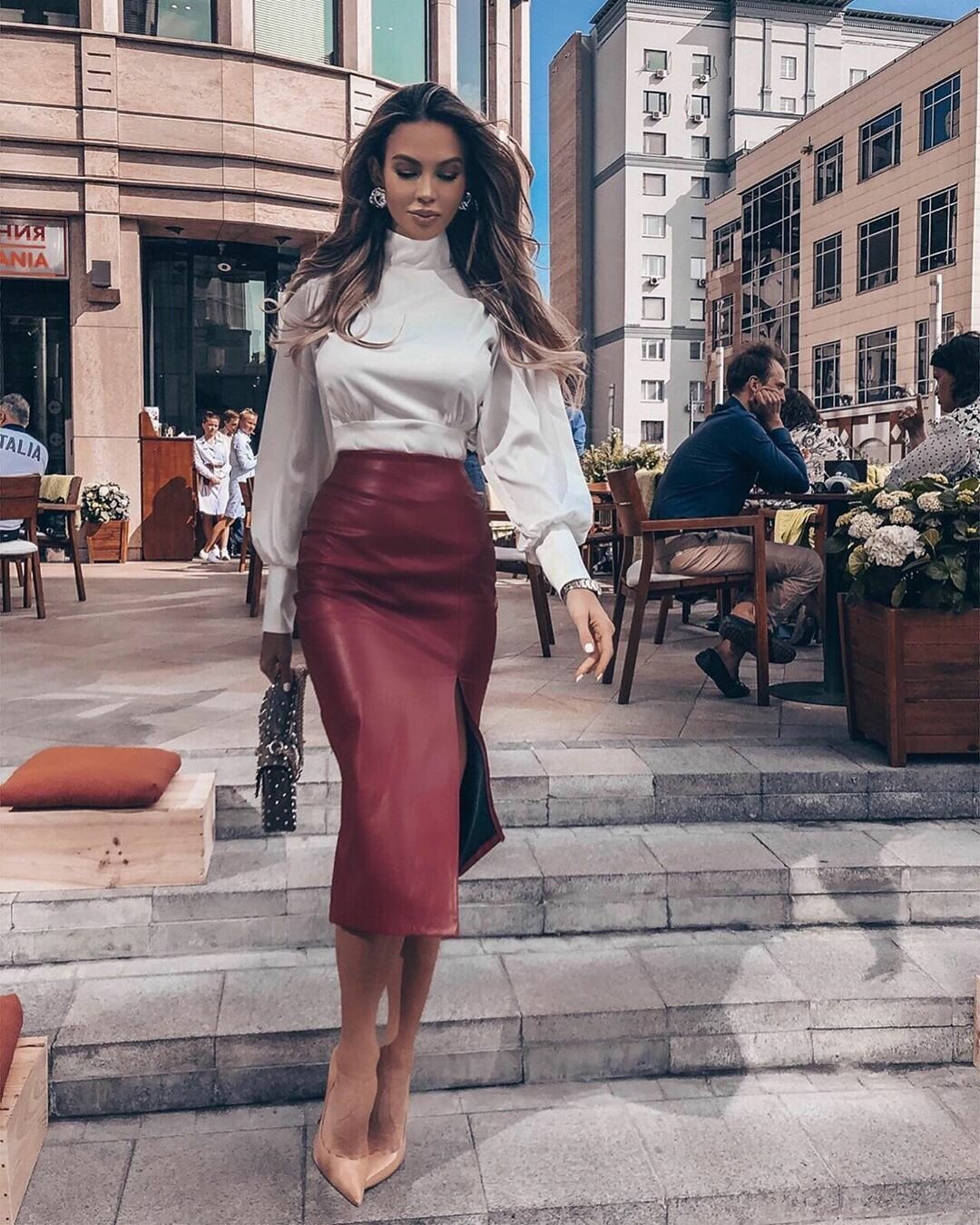 Рубашка поверх платья