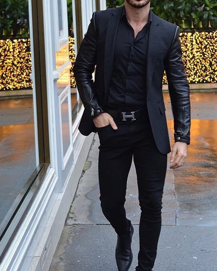 Стильная черная одежда для мужчин