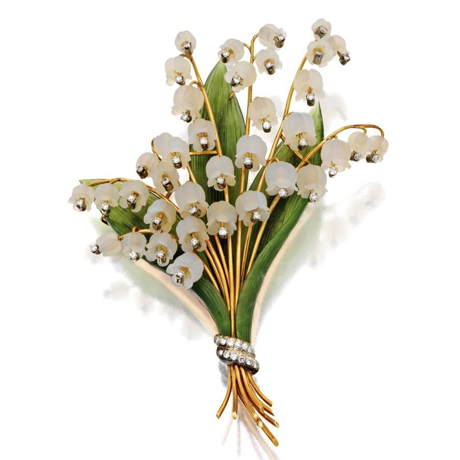 Венок декоративный с ландышами