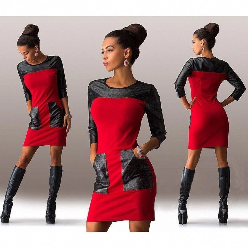 Платье из костюмной ткани