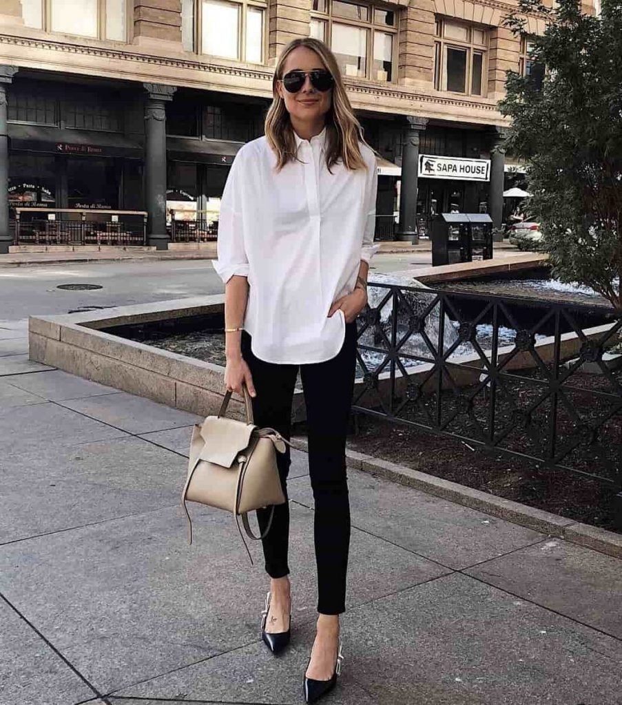 Виктория Бекхэм белые блузки