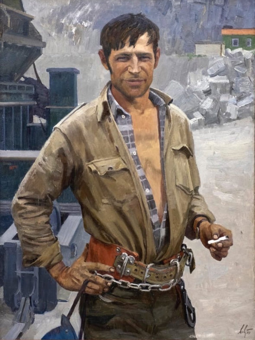 Портрет бригадира в.л. Рогозы