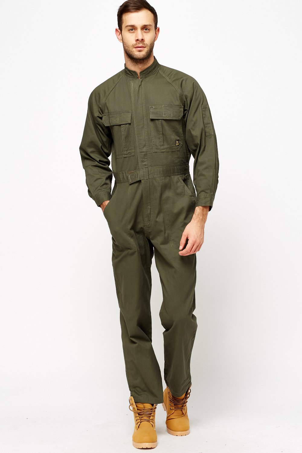 Джинсовый комбинезон мужской