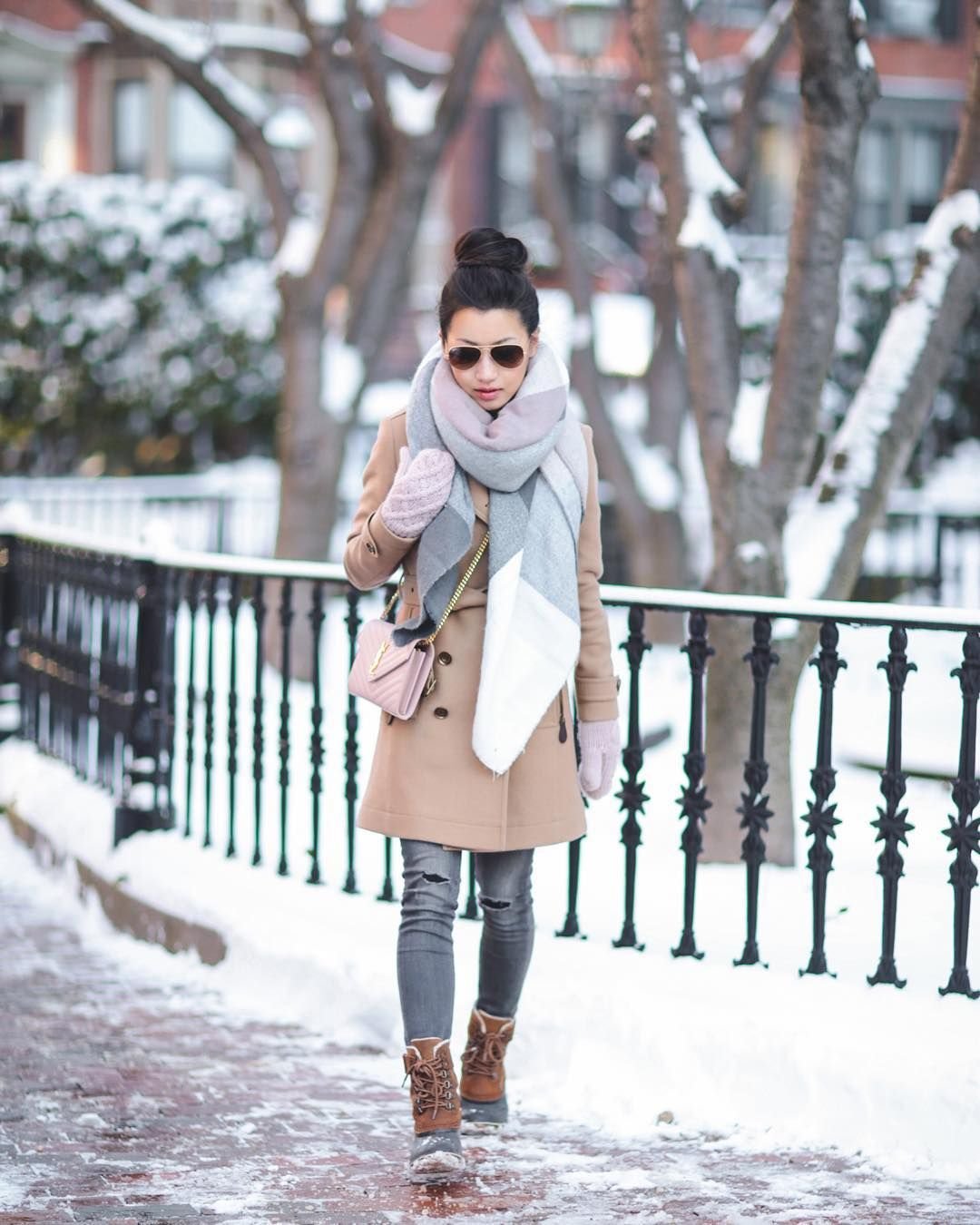 Зимний бежевый стиль