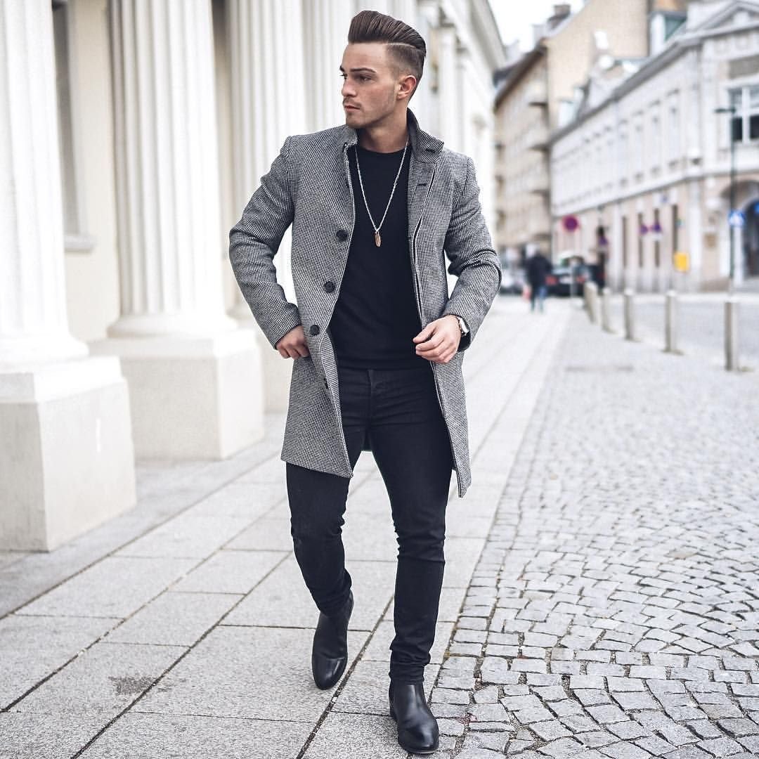 Челси с пальто мужчине