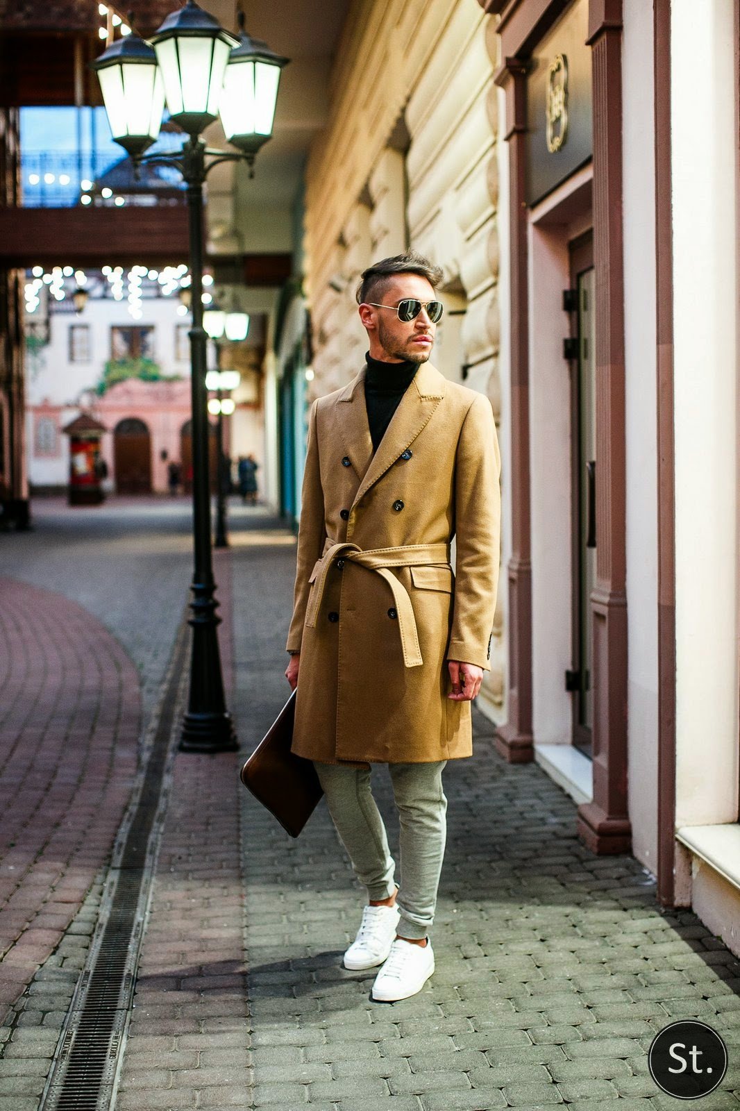 Костюм с пальто мужской