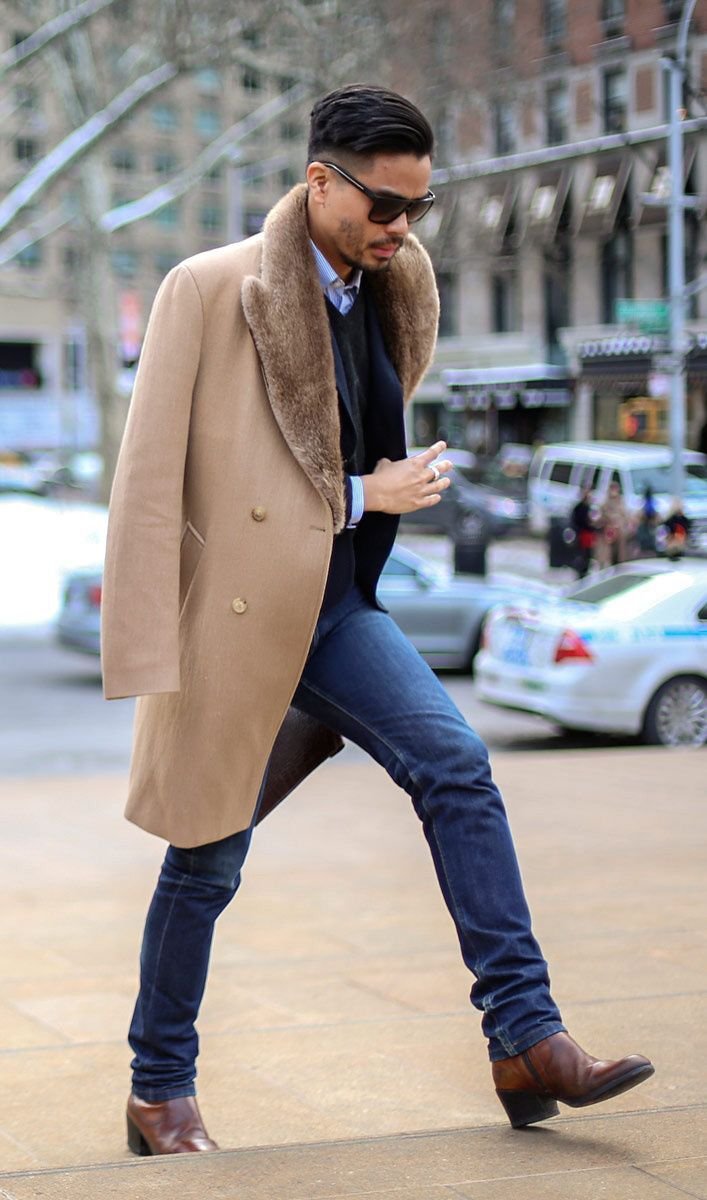 Пальто кэмел мужское