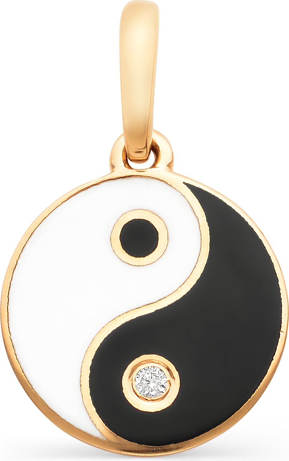 Кулон Инь Янь золото