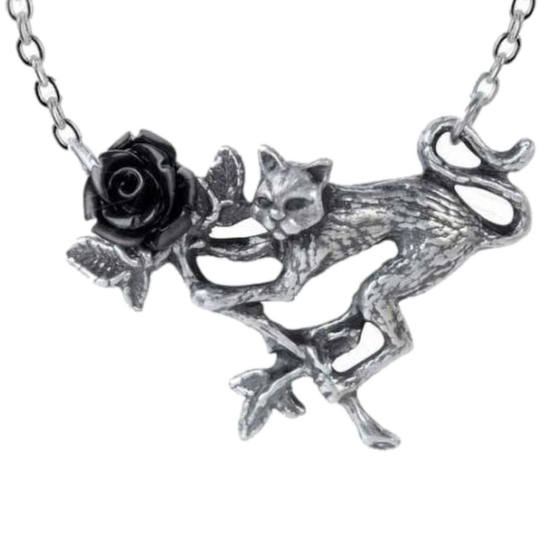 Кулон черная кошка