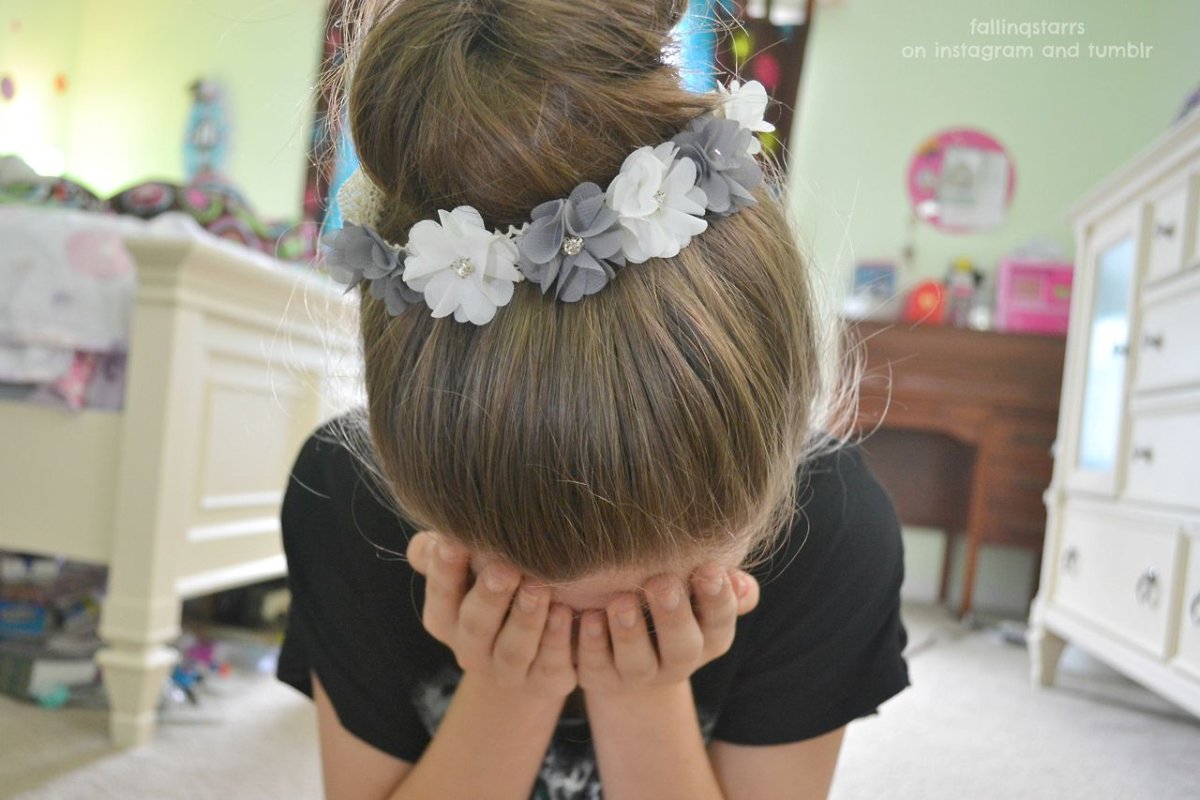 Гулька на 1 сентября ребенку