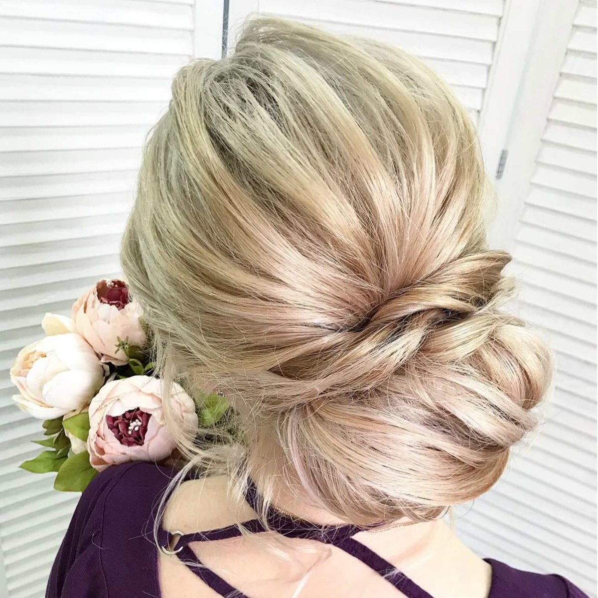 Прическа элегантный пучок