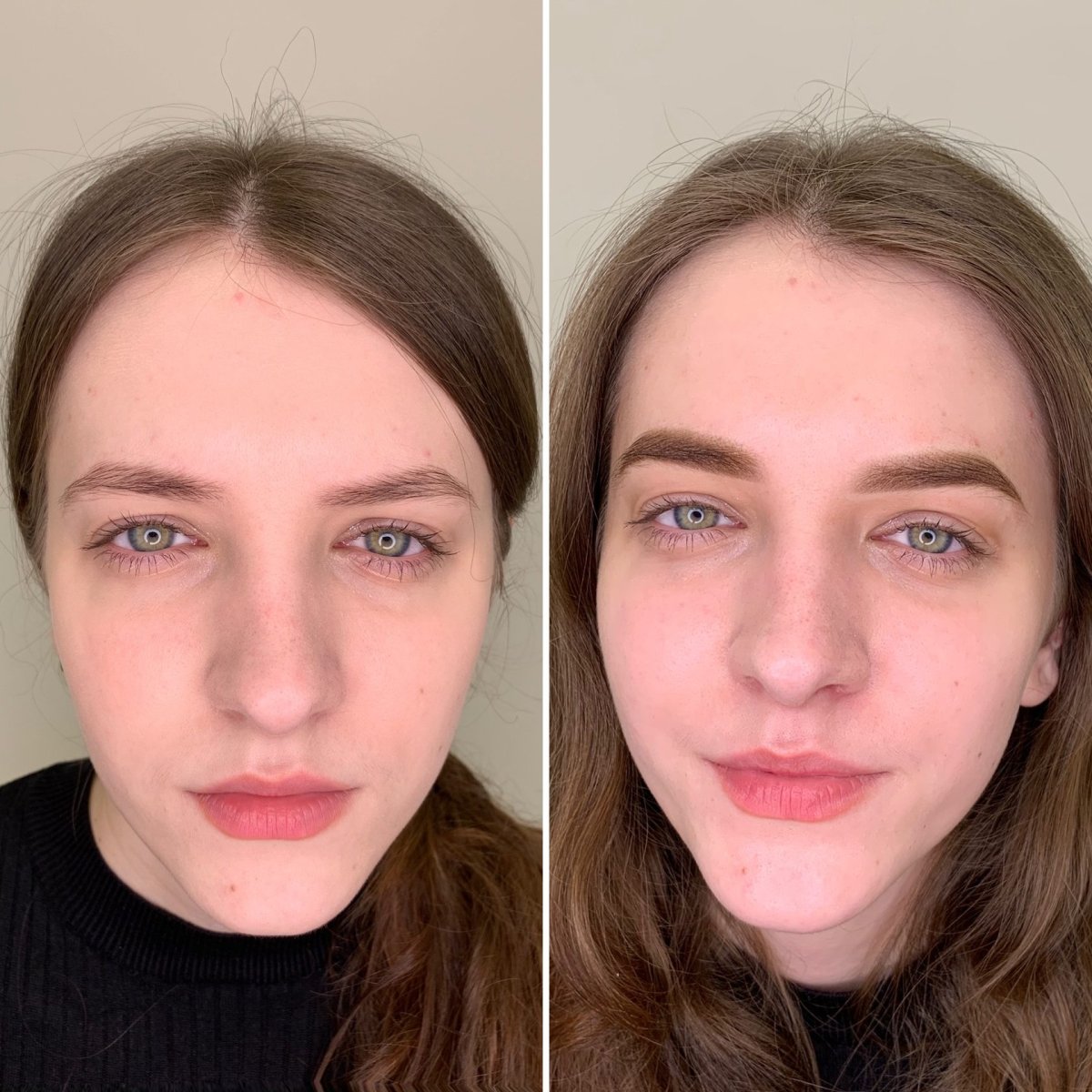 Исправление асимметрии бровей