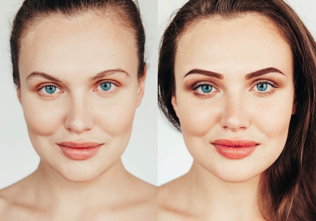 Сложные брови коррекция