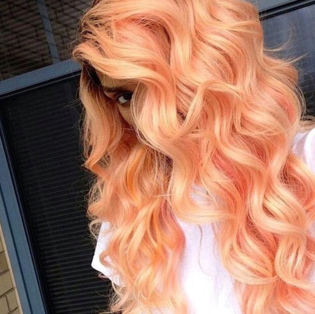 Окрашивание оранж блонд