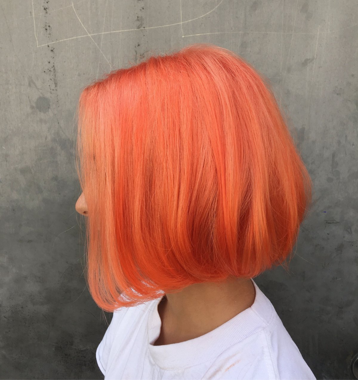 Розово оранжевые волосы