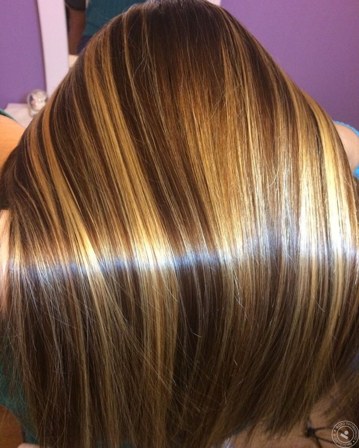 Мраморное мелирование волос