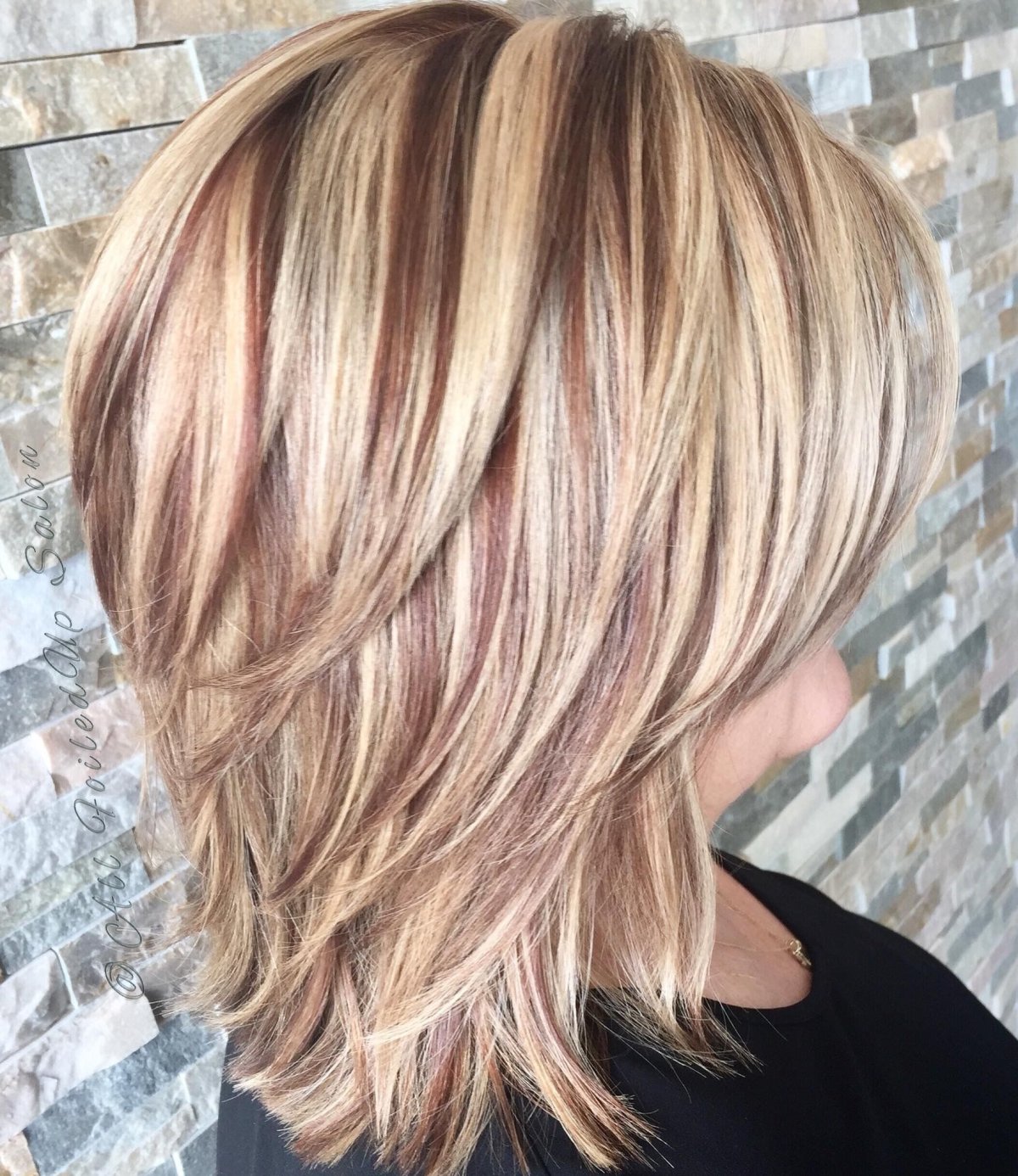 Каре Каскад мелирование