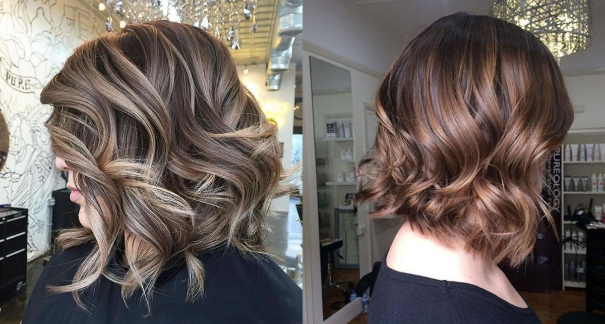 Градуированный Боб Каскад мелирование