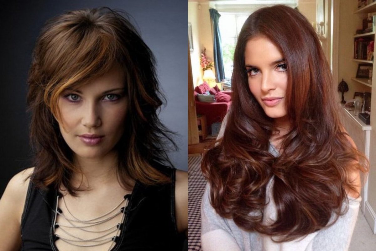 Каскад на короткие темные волосы