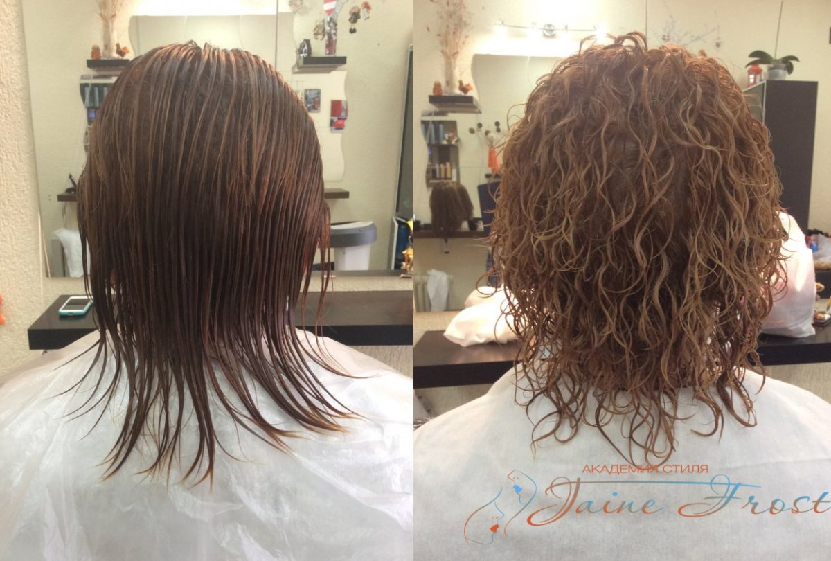 Прикорневой Карвинг на средние волосы