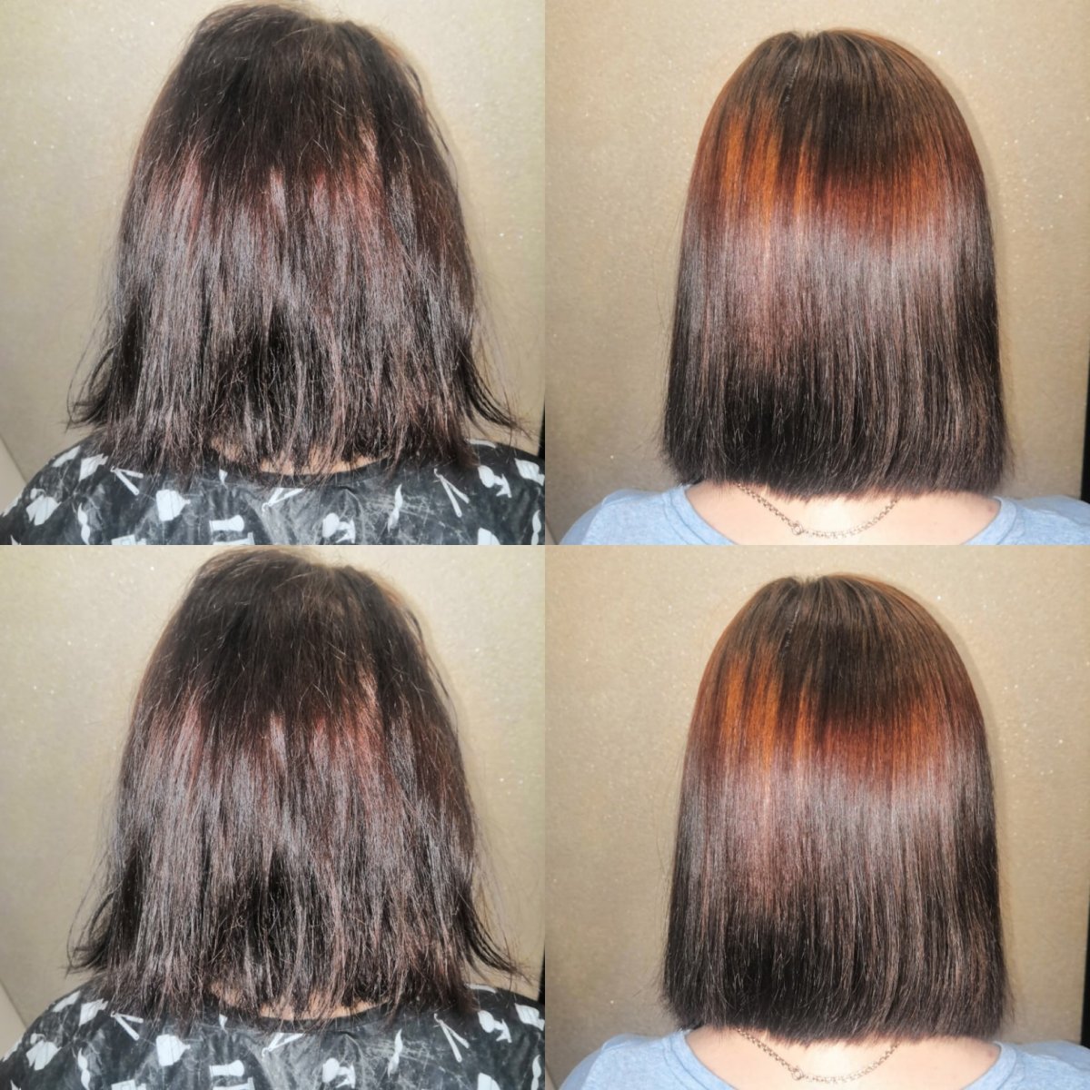 Кератиновое выпрямление каре с челкой