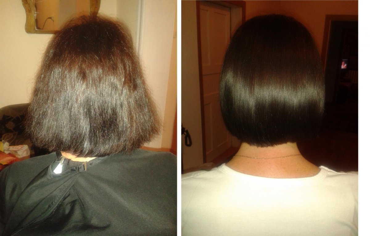 Кератиновое выпрямление волос на Каскад