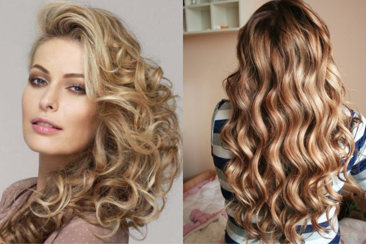 Крупные Локоны на средние волосы