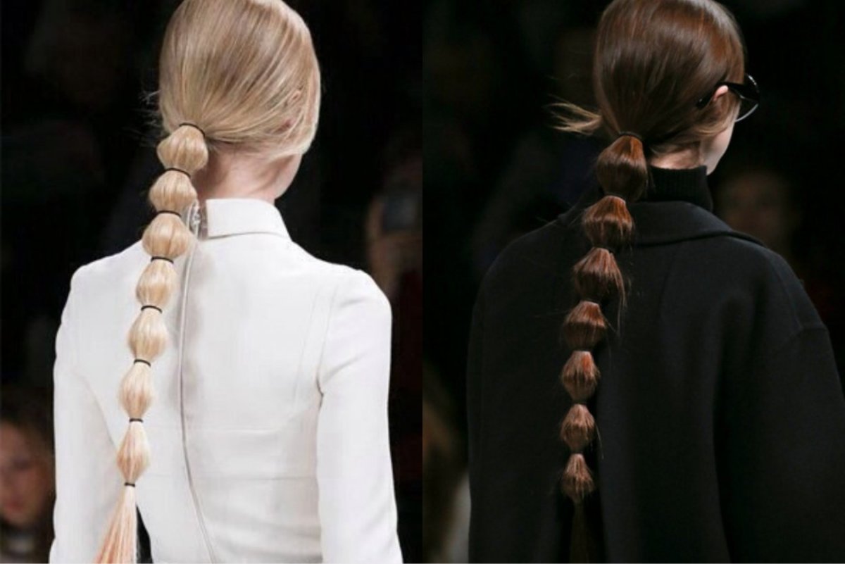 Хвост с косичками