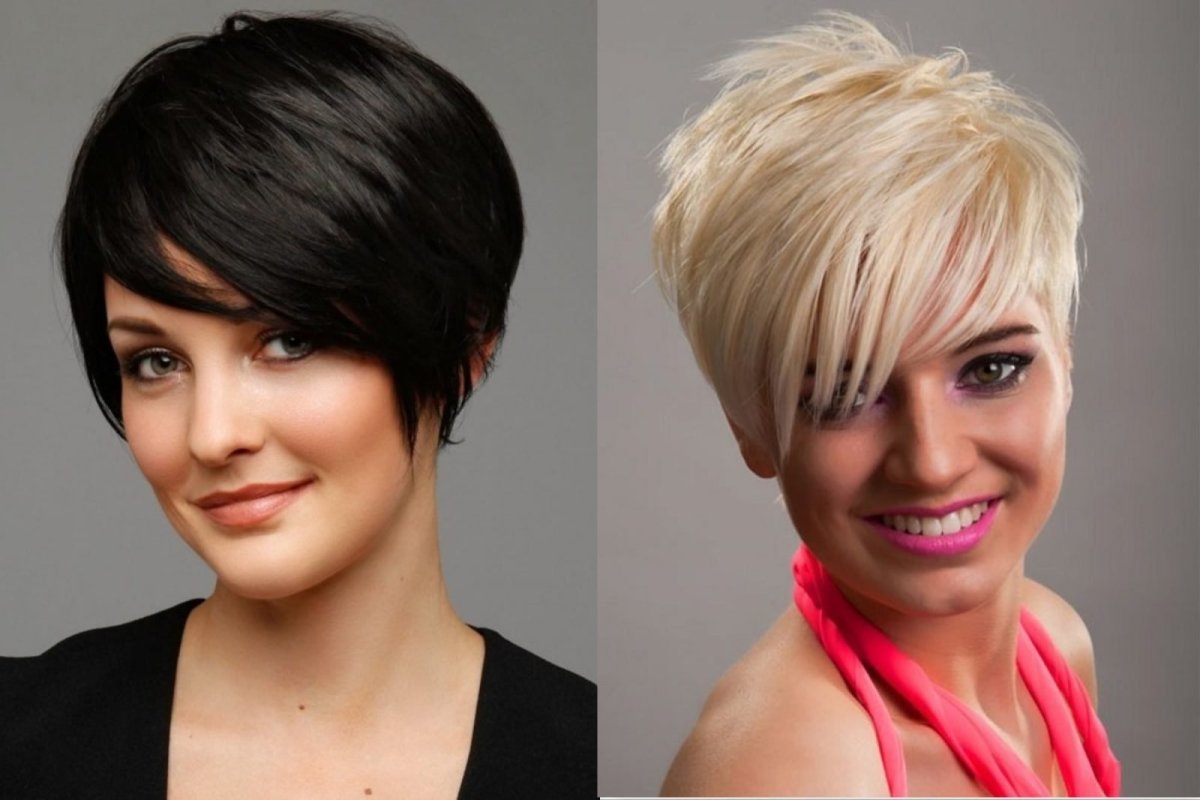 Лили Коллинз с короткой стрижкой