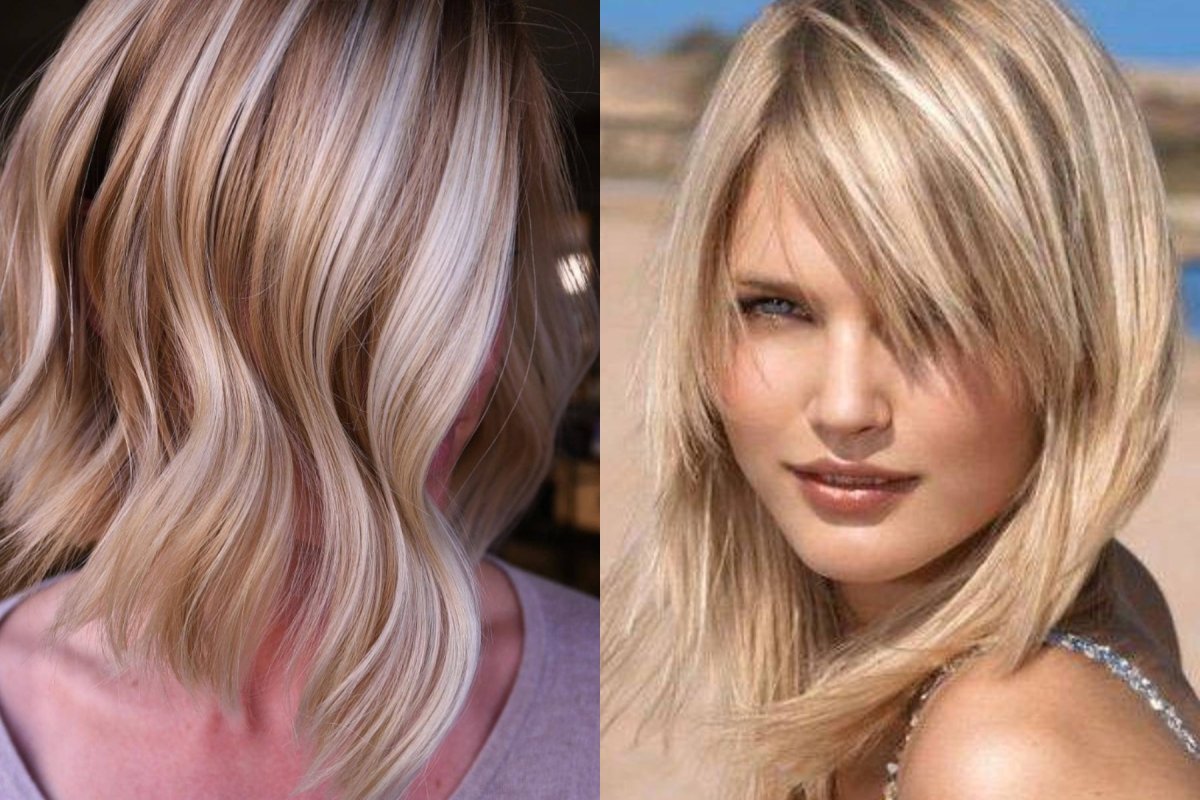 Красивая девушка с мелированием