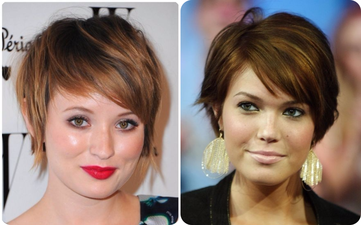 Короткие стрижки для широкого лица