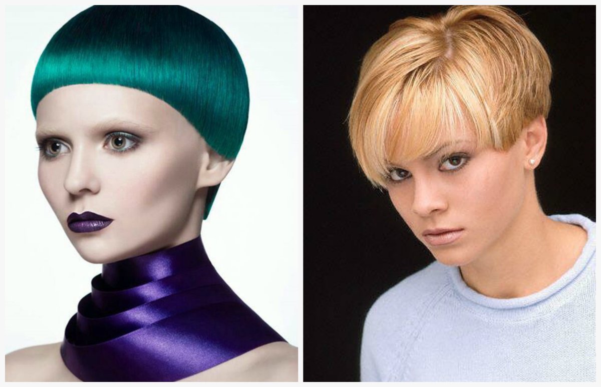 Боб каре бритый затылок