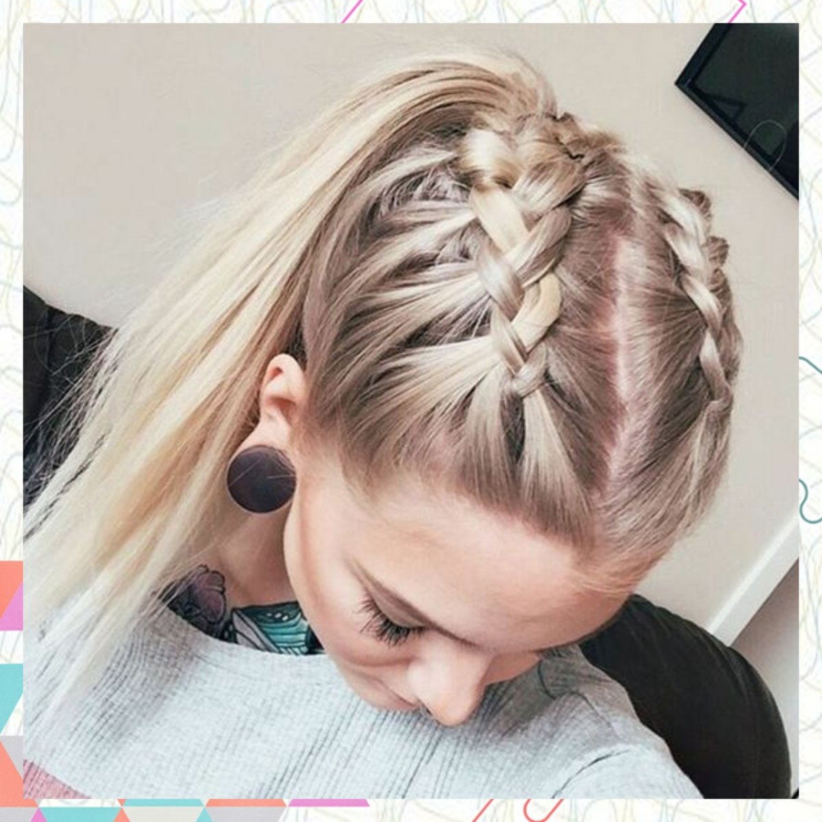 Колосок прическа для девочки