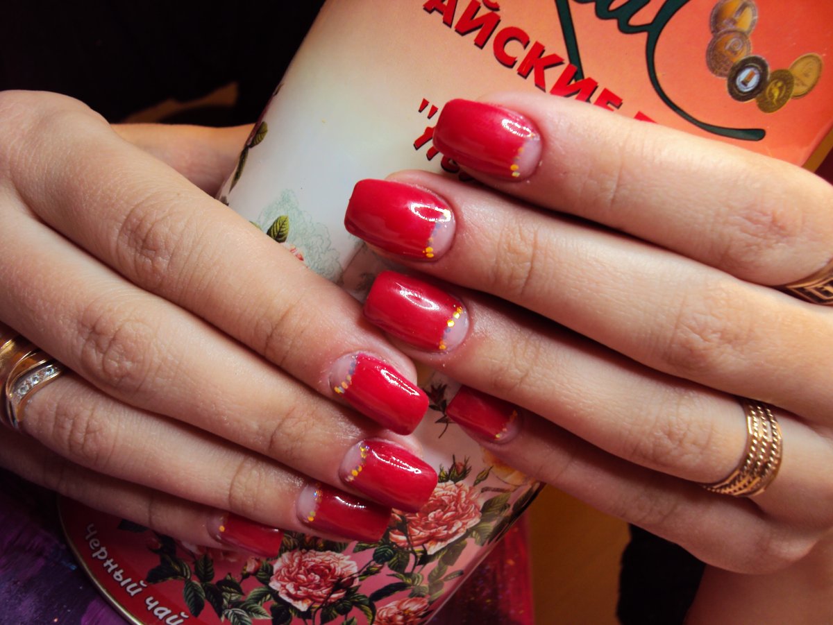 Выкладной френч красный