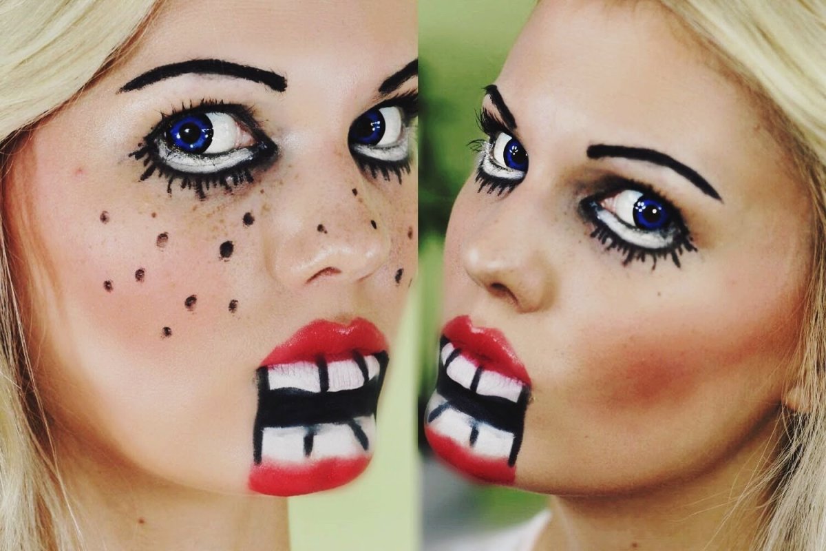 Грим широкого носа