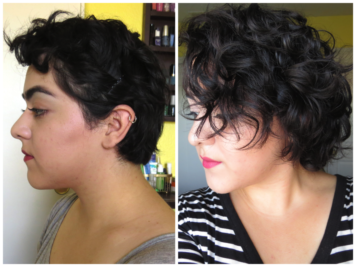 Отросшие волосы после короткой стрижки