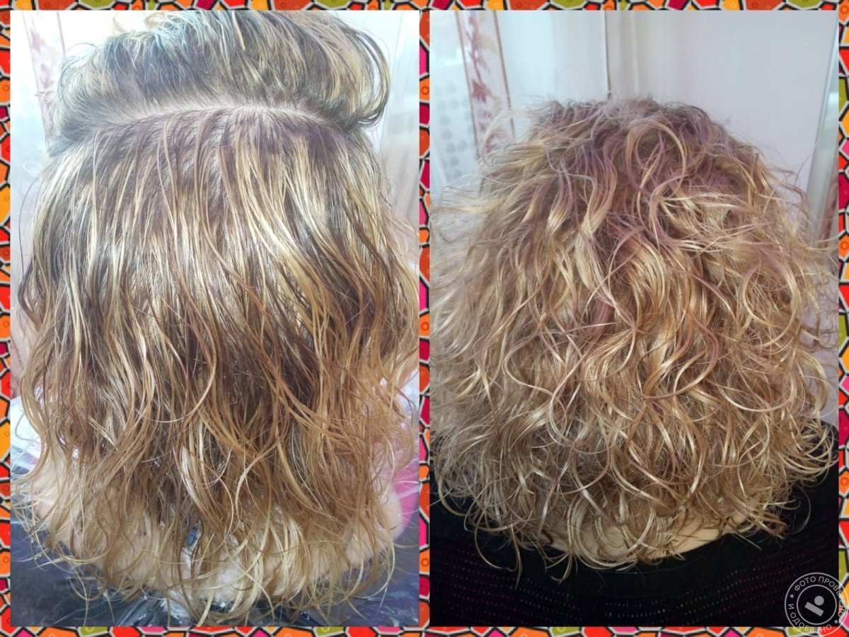 Химия на обесцвеченные волосы короткие волосы