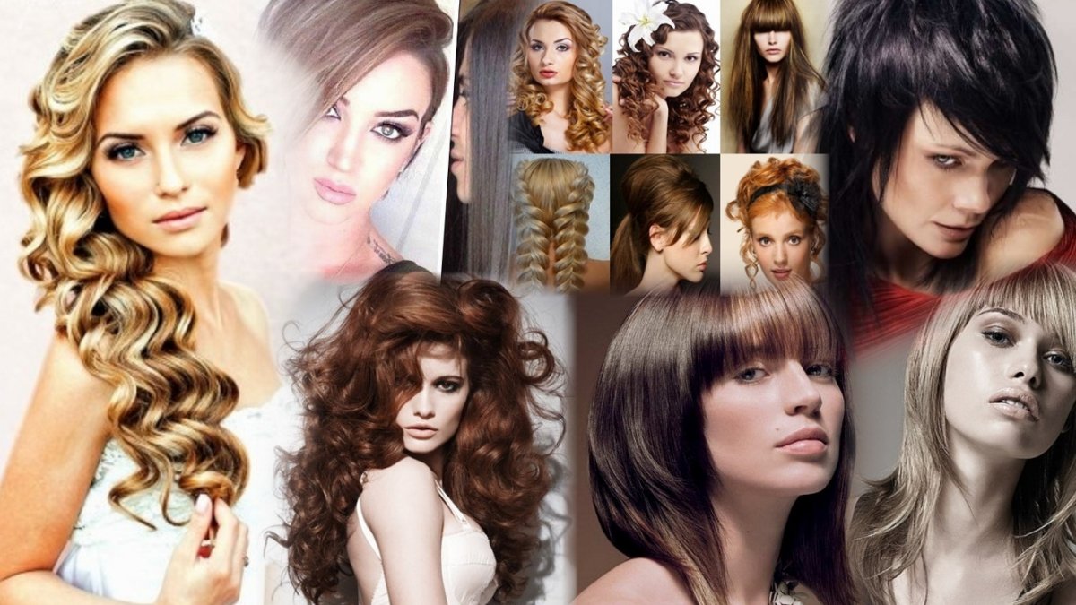 Стили причесок разные