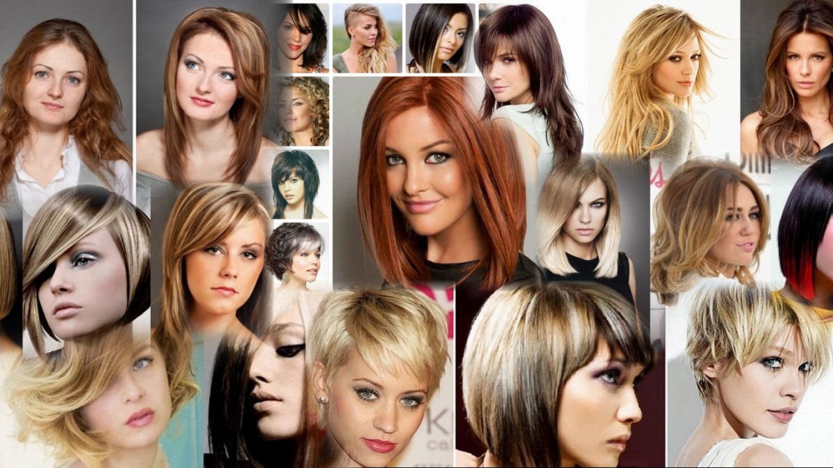Стрижки коллаж