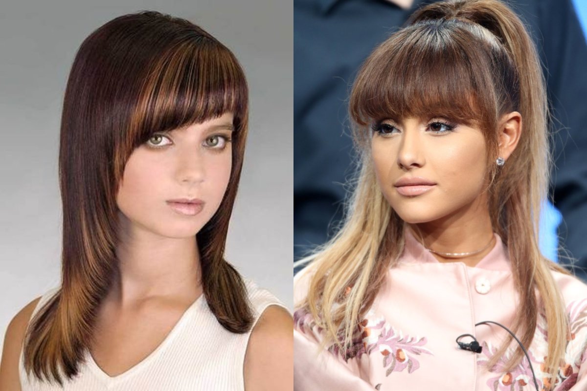 Дугообразная филированная челка