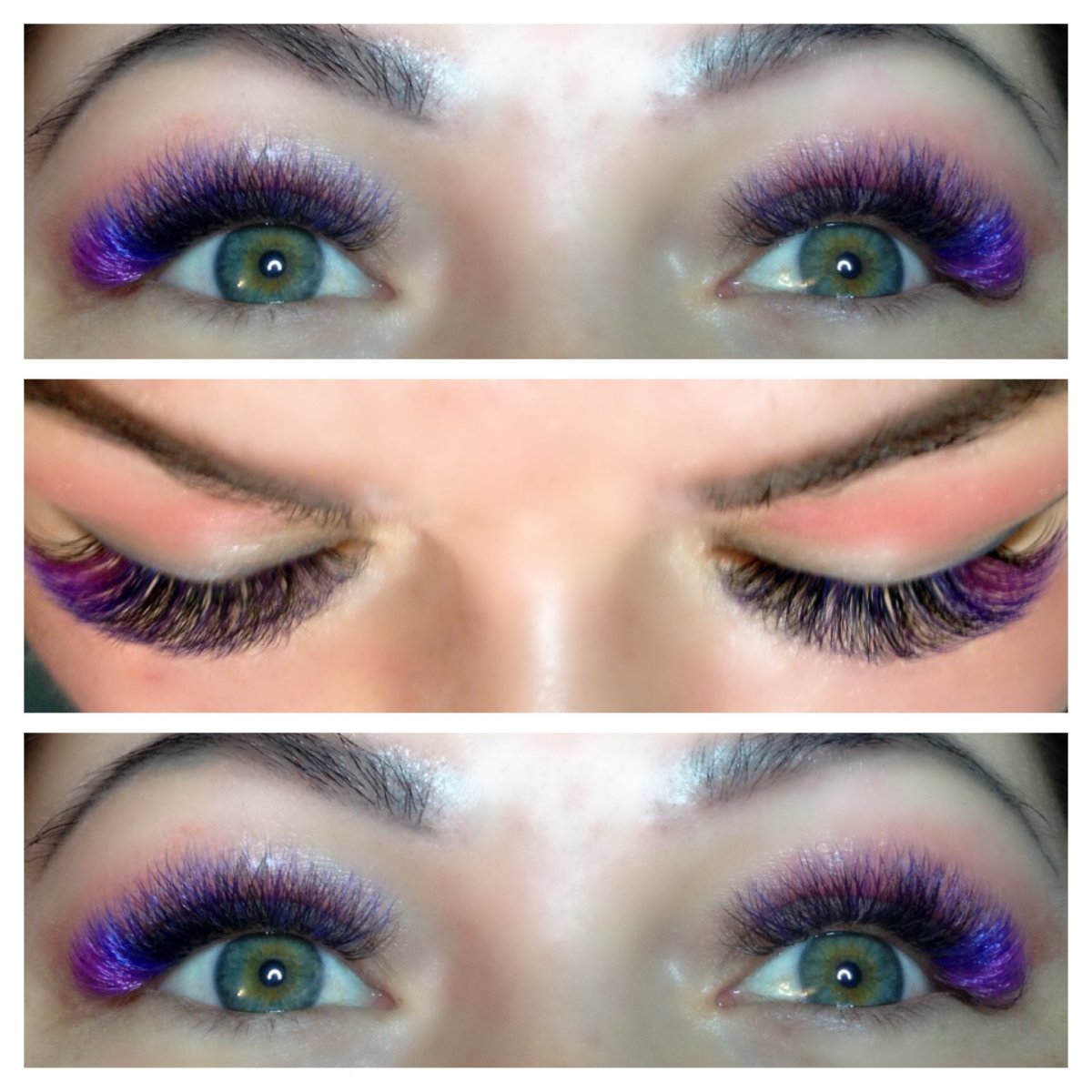Ресницы фиолетовые