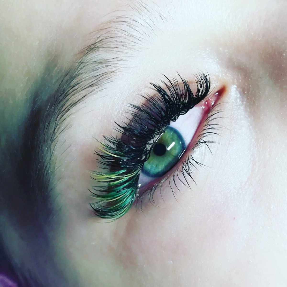 Ресницы 2д цветные