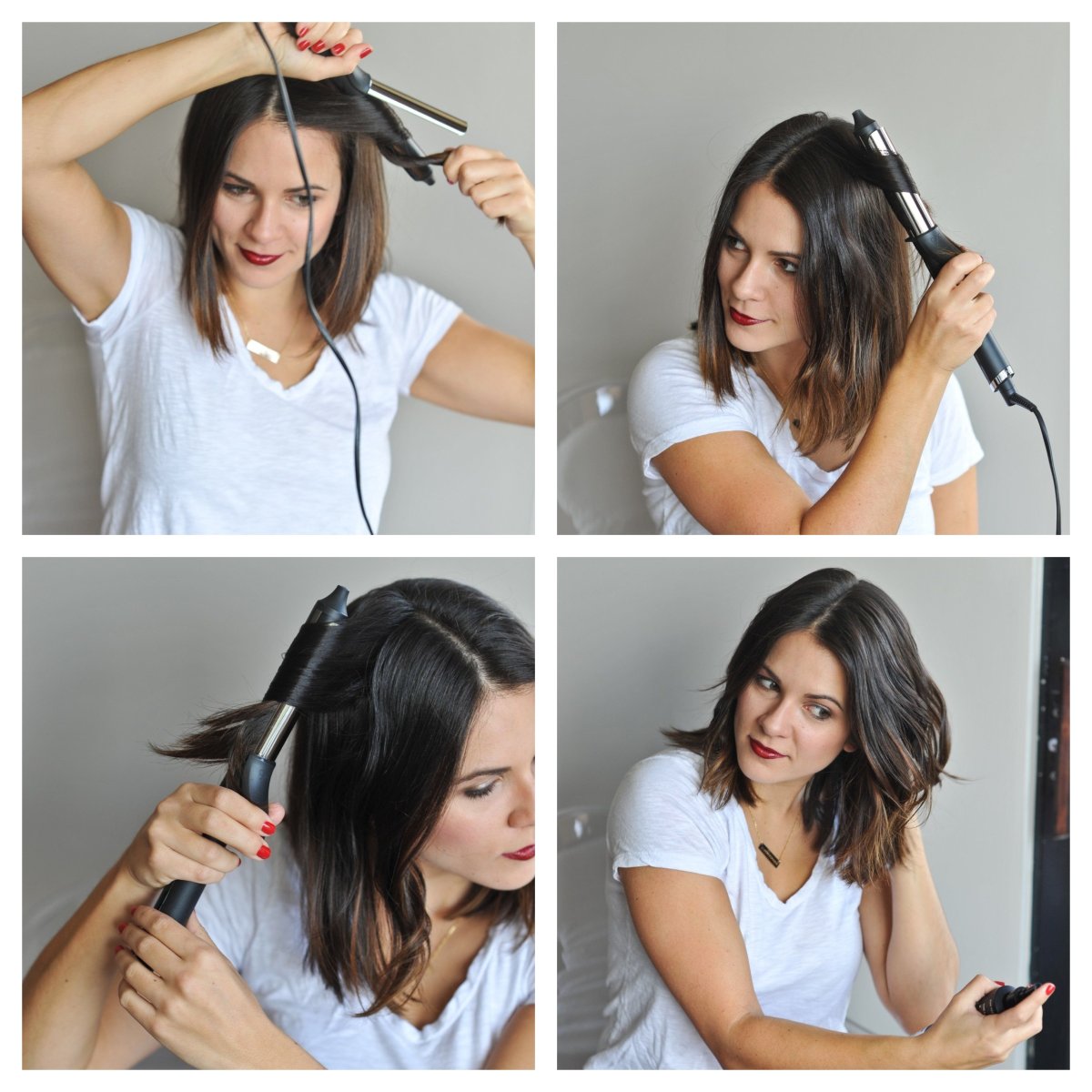 Укладка утюжком на средние волосы