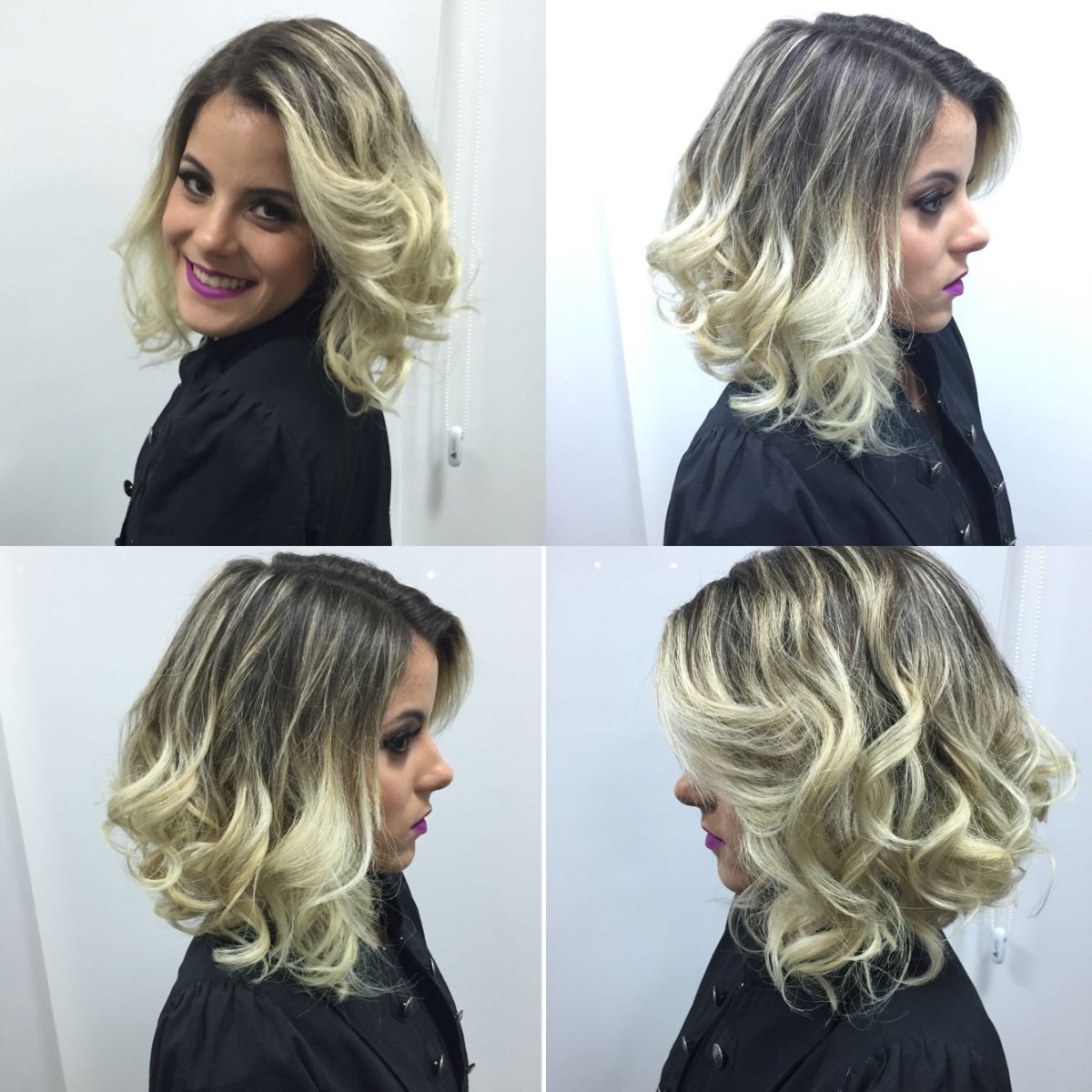 Локоны на каре утюжком