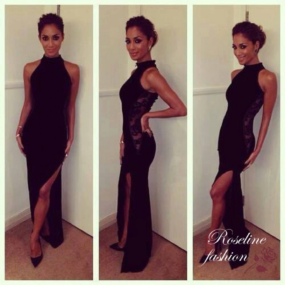 Нина Добрев красное платье на дорожке Эмми