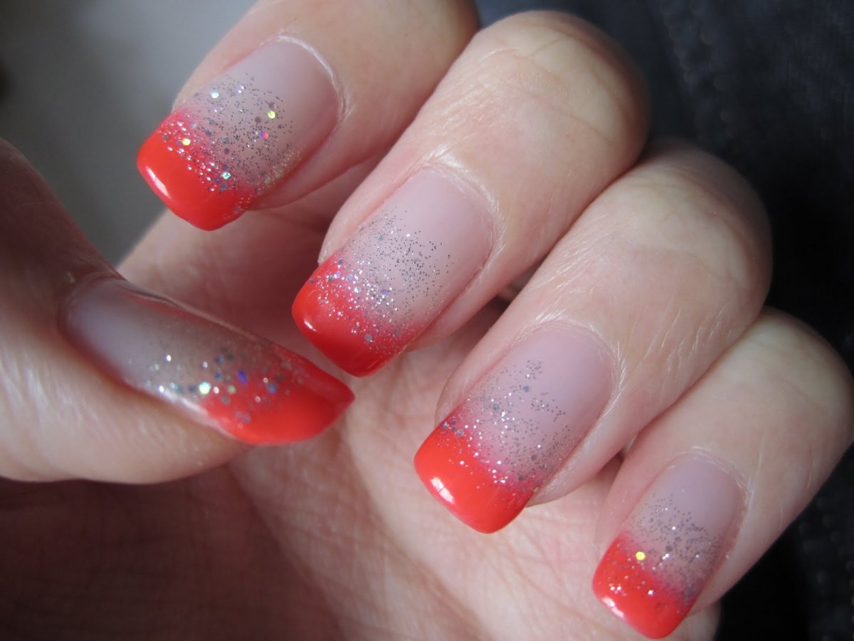 Шеллак красный с блестками матовый