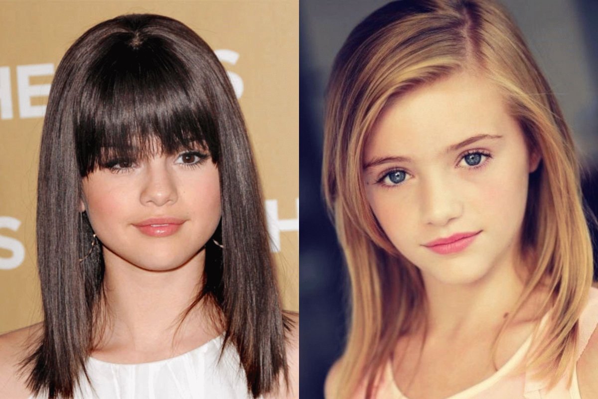 Стрижка для подростка девочки с челкой