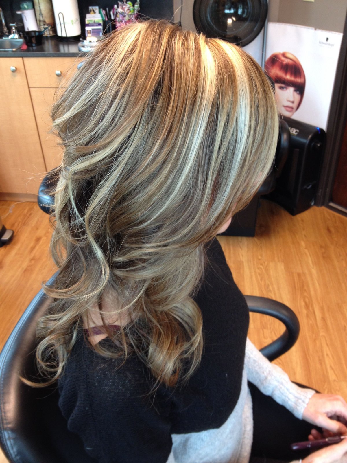 Мелирование платинум