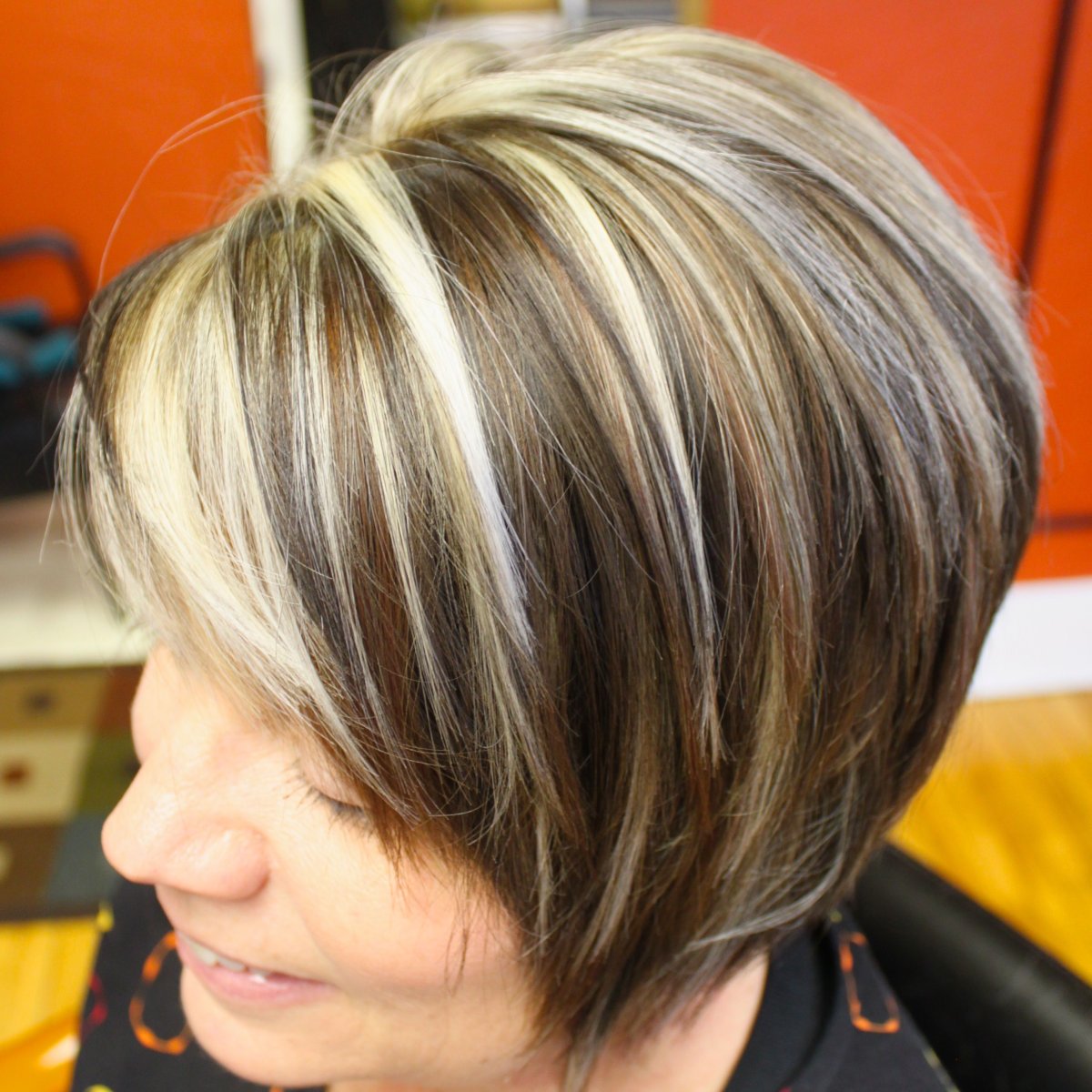 Мелирование на русые волосы Каскад