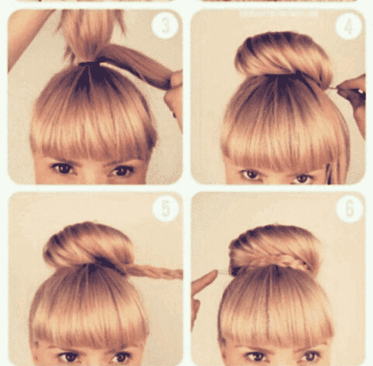 Легкие прически для девочки с челкой